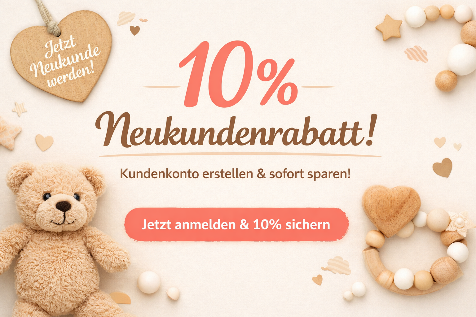 10% Neukundenrabatt – Kundenkonto erstellen & sparen | BabyNameF