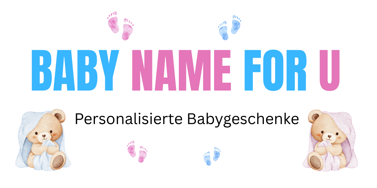 Personalisierte Schnullerketten & Babygeschenke mit Namen-Logo