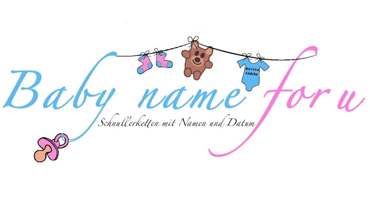Personalisierte Schnullerketten & Babygeschenke mit Namen-Logo