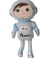 Preview: Metoo Astronauten-Puppe in 50 cm, personalisierbar mit abnehmbarem Rucksack – perfekt für Weltraumfans