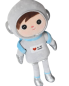 Preview: Metoo Astronauten-Puppe 50 cm, personalisierbar mit abnehmbarem Rucksack, ideales Geschenk für Weltraumfreunde