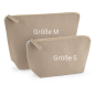 Preview: Kosmetikbeutel in sand, Größe S und M