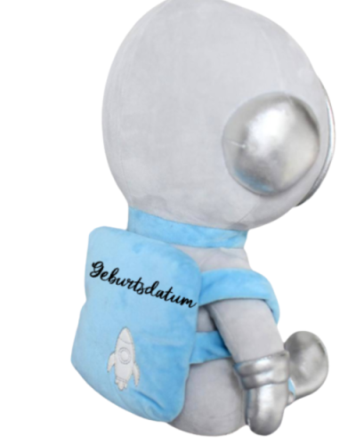 Metoo Astronauten-Puppe in 50 cm, personalisierbar, mit abnehmbarem Rucksack – ideal für Kinder, die Weltraum lieben