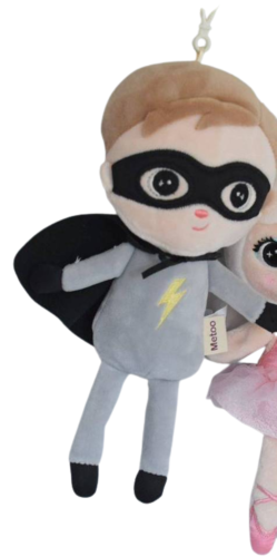 Personalisierbare Metoo Mini Superhelden-Puppe 22 cm, mit Name und Geburtsdatum für das perfekte Kindergeschenk