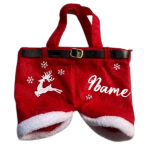 Nikolaus Hose mit Namen Geschenke Tasche