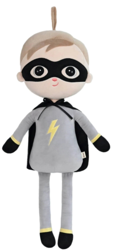 Personalisierte Metoo Superhelden Puppe mit Namen und Umhang – weiches Kuscheltier als Geschenk zur Geburt oder Taufe