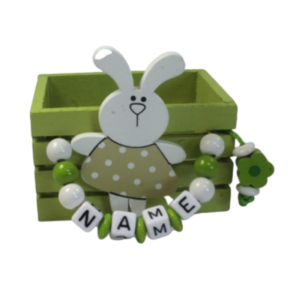 Mini Osterkörbchen in grün für Kinder – personalisierte Ostergeschenke zu Ostern