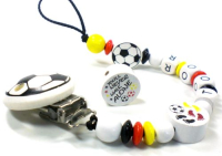 Schnullerkette mit Namen Fussball Deutschland